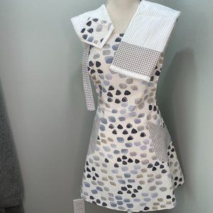 Handmade pebbles and gingham Apron set